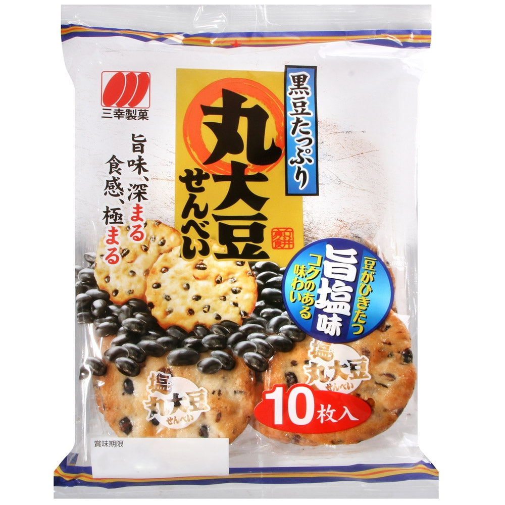 Sanko Biscuit Senbei Umashio Haricot Noir 117.9g