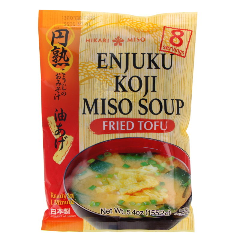 Hikari miso Ex eu enjuku abruraage 8p Miso soupe instantané 155.2g